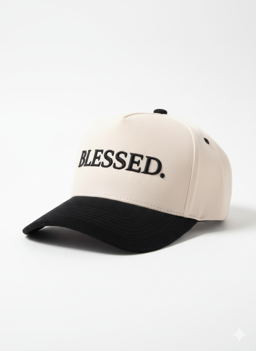 The "Blessed" A-Frame | Cream & Black